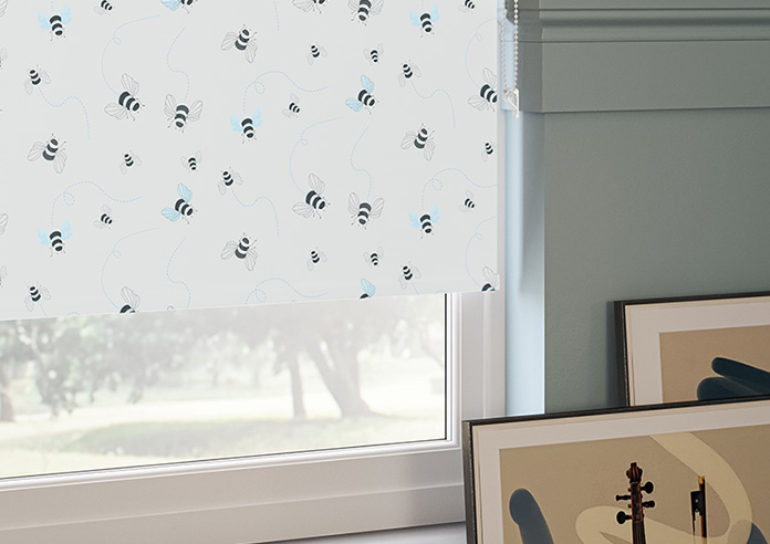 Bumble Bees, Fluorescent - Twist&Fit Roller Blind - Image 5